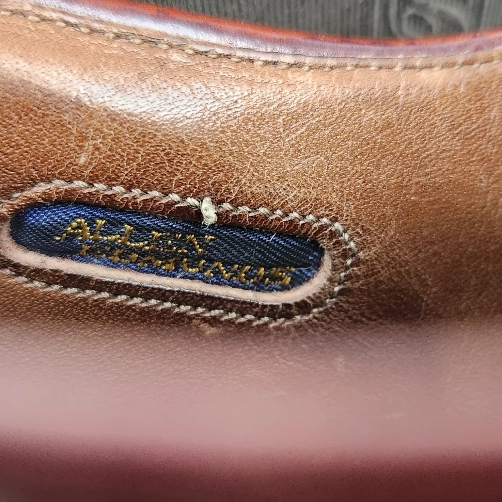 Allen Edmonds McAllister Cognac Leather Oxford Dress Shoes